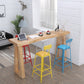 Modern 41.3"H Bar Table Rectangular Solid Wood Bistro Pub Table 70.9"L x 19.7"W x 41.3"H Without Chairs Clearhalo 'Bar Furniture' 'Bar Tables' 'bar_tables' 'furn' 'furn_bar_tables' 'Furniture' 'Kitchen & Dining Furniture' 6321852