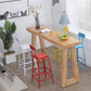 Modern 41.3"H Bar Table Rectangular Solid Wood Bistro Pub Table 59.1"L x 19.7"W x 41.3"H Without Chairs Clearhalo 'Bar Furniture' 'Bar Tables' 'bar_tables' 'furn' 'furn_bar_tables' 'Furniture' 'Kitchen & Dining Furniture' 6321853