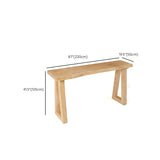 Modern 41.3"H Bar Table Rectangular Solid Wood Bistro Pub Table Clearhalo 'Bar Furniture' 'Bar Tables' 'bar_tables' 'furn' 'furn_bar_tables' 'Furniture' 'Kitchen & Dining Furniture' 6321863