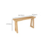 Modern 41.3"H Bar Table Rectangular Solid Wood Bistro Pub Table Clearhalo 'Bar Furniture' 'Bar Tables' 'bar_tables' 'furn' 'furn_bar_tables' 'Furniture' 'Kitchen & Dining Furniture' 6321864