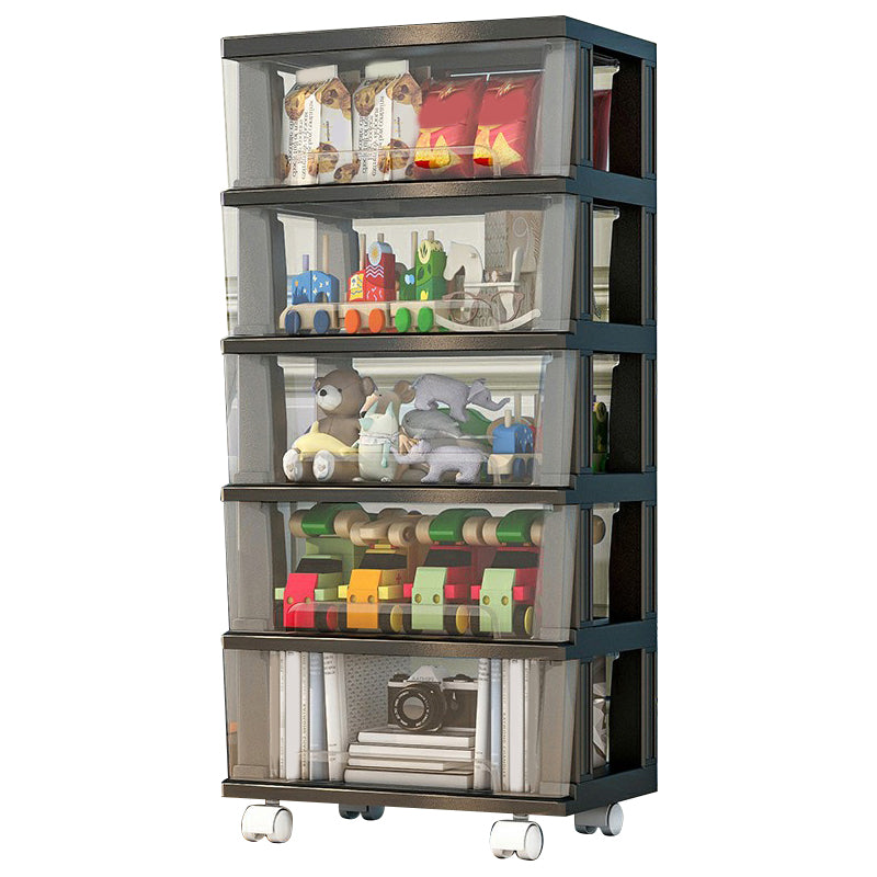 Armoire de rangement contemporaine avec des jambes armoire de garde-robe de 5 tirages