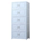 Contemporary Hinged Storage Cabinet Plastic Non-Hanging Armoire