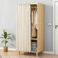 Bedroom Storage Cabinet with Clothes Rail Modern Cabinet with Wooden Legs Clearhalo 'Armoires & Wardrobes' 'armoires_wardrobes' 'Bedroom Furniture' 'furn' 'furn_armoires_wardrobes' 'Furniture' 6321975