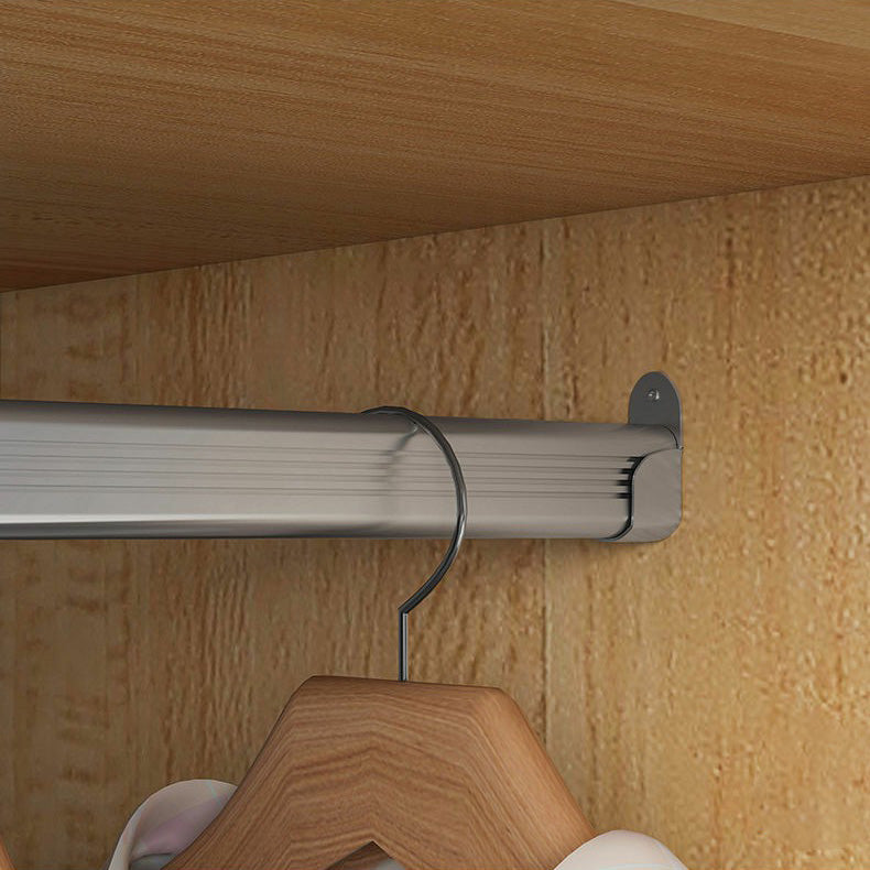 Bedroom Storage Cabinet with Clothes Rail Modern Cabinet with Wooden Legs Clearhalo 'Armoires & Wardrobes' 'armoires_wardrobes' 'Bedroom Furniture' 'furn' 'furn_armoires_wardrobes' 'Furniture' 6321988