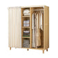 Bedroom Storage Cabinet with Clothes Rail Modern Cabinet with Wooden Legs Clearhalo 'Armoires & Wardrobes' 'armoires_wardrobes' 'Bedroom Furniture' 'furn' 'furn_armoires_wardrobes' 'Furniture' 6321992