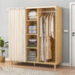 Bedroom Storage Cabinet with Clothes Rail Modern Cabinet with Wooden Legs Clearhalo 'Armoires & Wardrobes' 'armoires_wardrobes' 'Bedroom Furniture' 'furn' 'furn_armoires_wardrobes' 'Furniture' 6321993