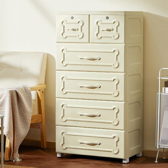 Armoire de garde-robe contemporaine avec tiroir en plastique armoire non conservateur