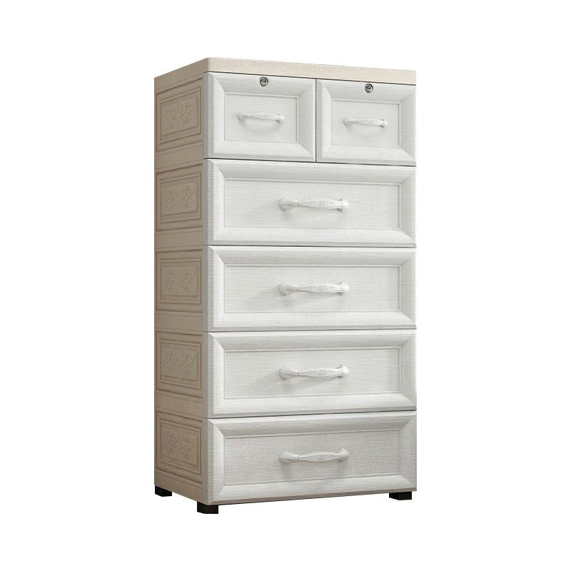 Armoire de garde-robe contemporaine avec tiroir en plastique armoire non conservateur
