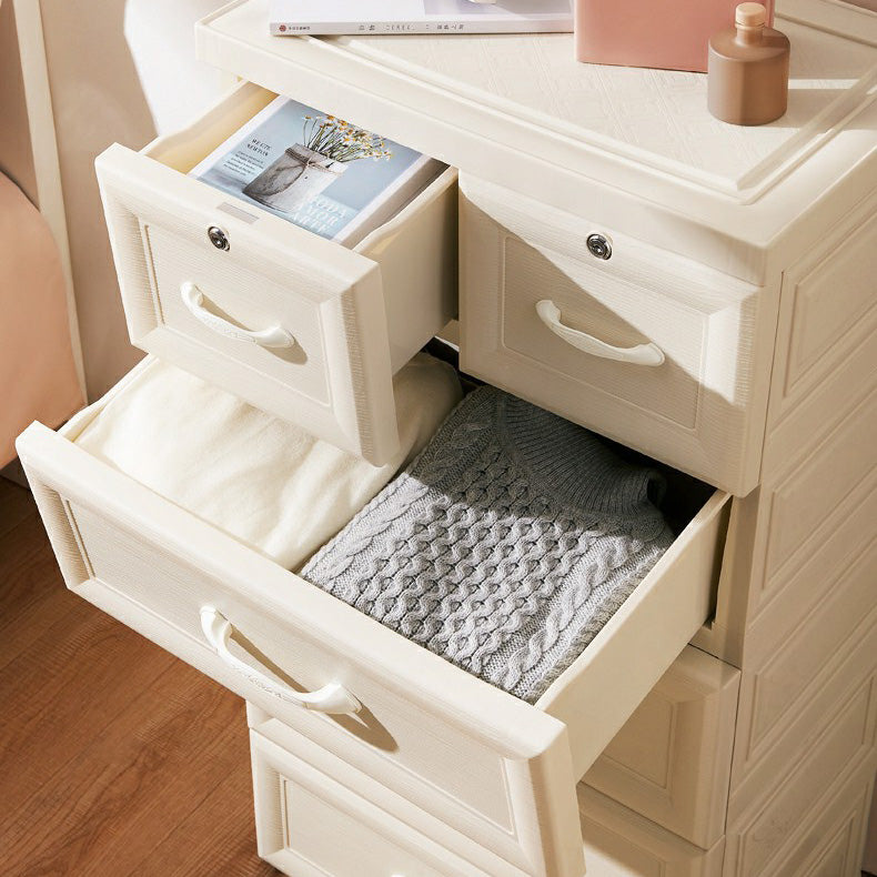 Armoire de garde-robe contemporaine avec tiroir en plastique armoire non conservateur