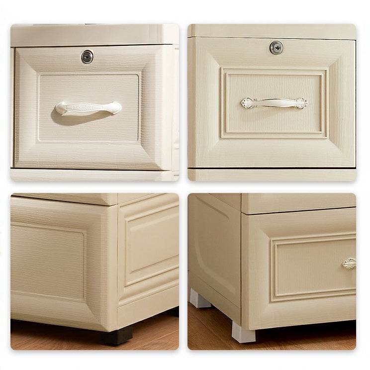 Armoire de garde-robe contemporaine avec tiroir en plastique armoire non conservateur