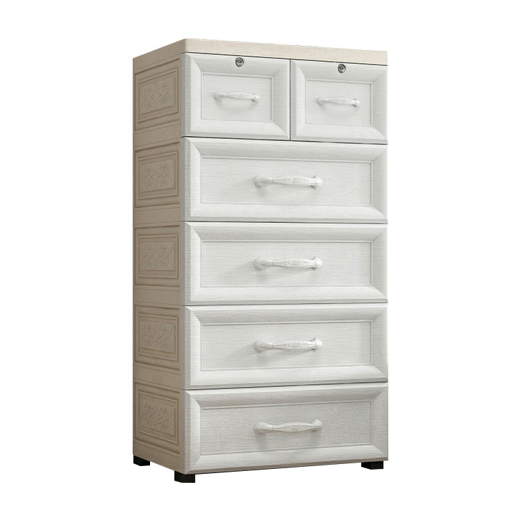 Armoire de garde-robe contemporaine avec tiroir en plastique armoire non conservateur