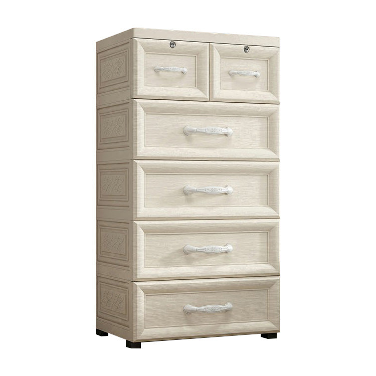 Armoire de garde-robe contemporaine avec tiroir en plastique armoire non conservateur