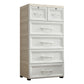 Armoire de garde-robe contemporaine avec tiroir en plastique armoire non conservateur