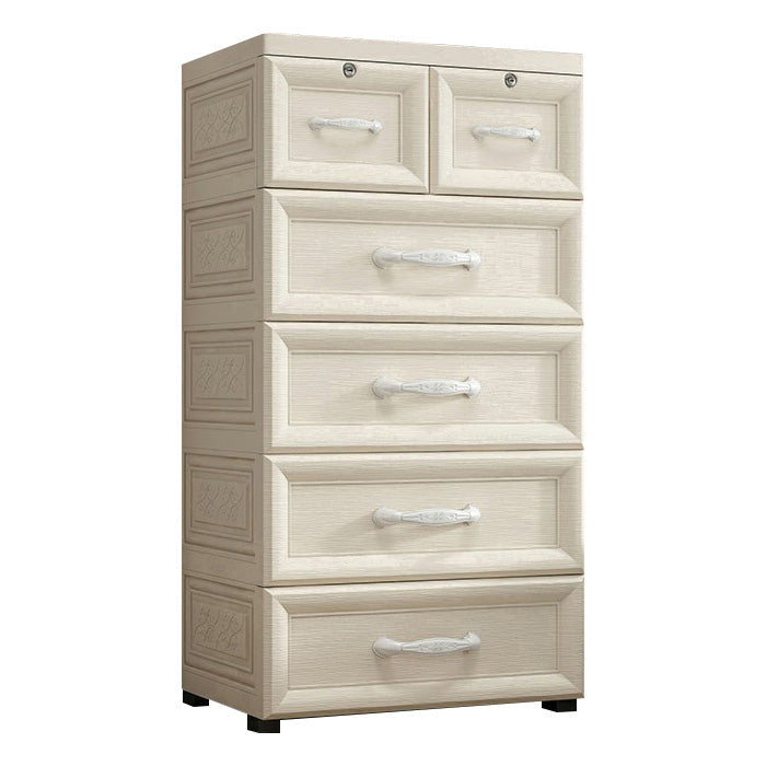 Armoire de garde-robe contemporaine avec tiroir en plastique armoire non conservateur