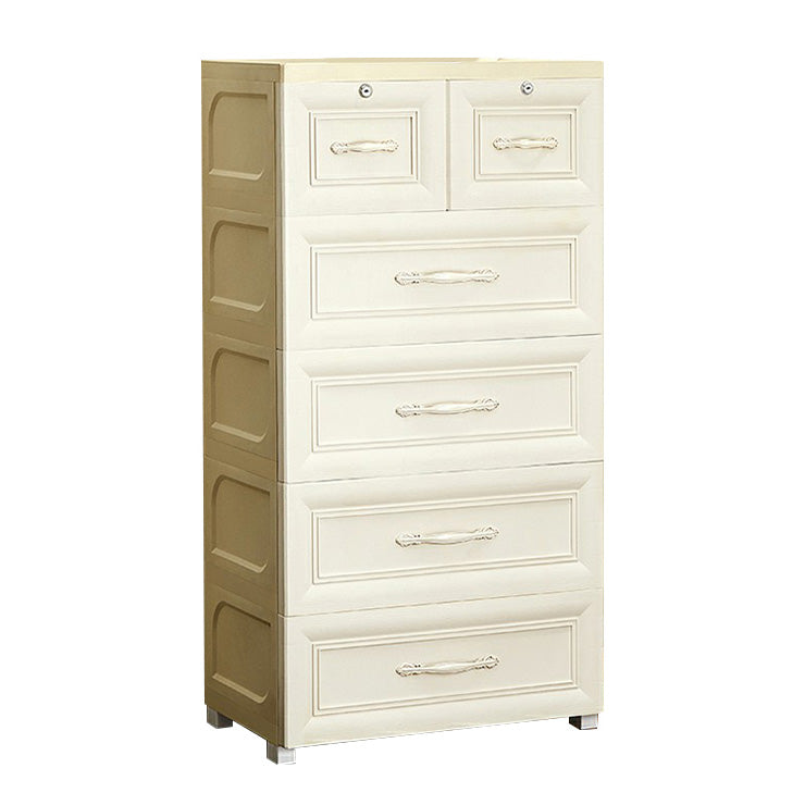 Armoire de garde-robe contemporaine avec tiroir en plastique armoire non conservateur