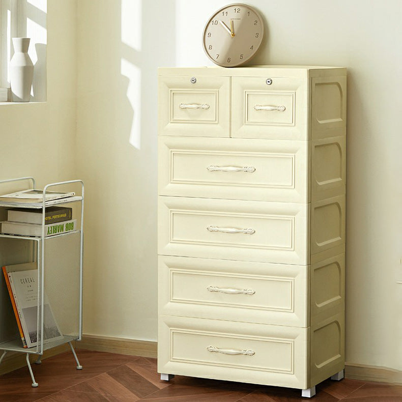 Armoire de garde-robe contemporaine avec tiroir en plastique armoire non conservateur