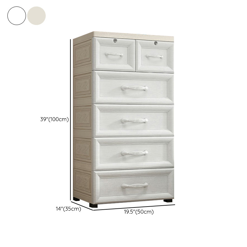 Armoire de garde-robe contemporaine avec tiroir en plastique armoire non conservateur