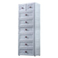 Plastic 5-drawer Storage Cabinet Modern Wardrobe Armoire with Legs Clearhalo 'Armoires & Wardrobes' 'armoires_wardrobes' 'Bedroom Furniture' 'furn' 'furn_armoires_wardrobes' 'Furniture' 6322059