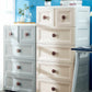 Plastic 5-drawer Storage Cabinet Modern Wardrobe Armoire with Legs Clearhalo 'Armoires & Wardrobes' 'armoires_wardrobes' 'Bedroom Furniture' 'furn' 'furn_armoires_wardrobes' 'Furniture' 6322065