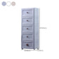 Plastic 5-drawer Storage Cabinet Modern Wardrobe Armoire with Legs Clearhalo 'Armoires & Wardrobes' 'armoires_wardrobes' 'Bedroom Furniture' 'furn' 'furn_armoires_wardrobes' 'Furniture' 6322072