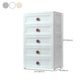 Plastic 5-drawer Storage Cabinet Modern Wardrobe Armoire with Legs Clearhalo 'Armoires & Wardrobes' 'armoires_wardrobes' 'Bedroom Furniture' 'furn' 'furn_armoires_wardrobes' 'Furniture' 6322073