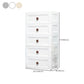 Plastic 5-drawer Storage Cabinet Modern Wardrobe Armoire with Legs Clearhalo 'Armoires & Wardrobes' 'armoires_wardrobes' 'Bedroom Furniture' 'furn' 'furn_armoires_wardrobes' 'Furniture' 6322075