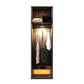 Modern Black Wardrobe for Home Mirrored Finish Cabinet with Glass Doors Clearhalo 'Armoires & Wardrobes' 'armoires_wardrobes' 'Bedroom Furniture' 'furn' 'furn_armoires_wardrobes' 'Furniture' 6322090