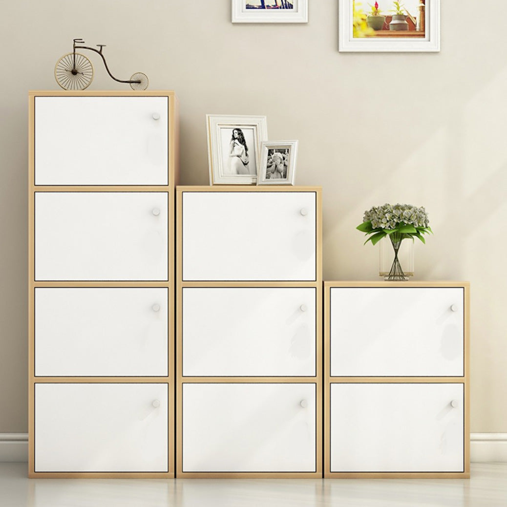 Lichte houten afwerking niet-hangende armoire moderne opbergkast voor thuis