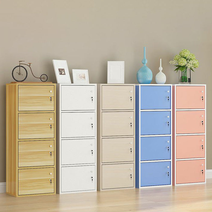 Lichte houten afwerking niet-hangende armoire moderne opbergkast voor thuis