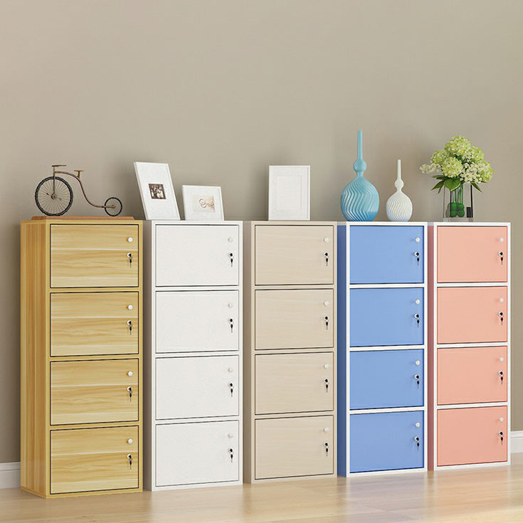 Lichte houten afwerking niet-hangende armoire moderne opbergkast voor thuis