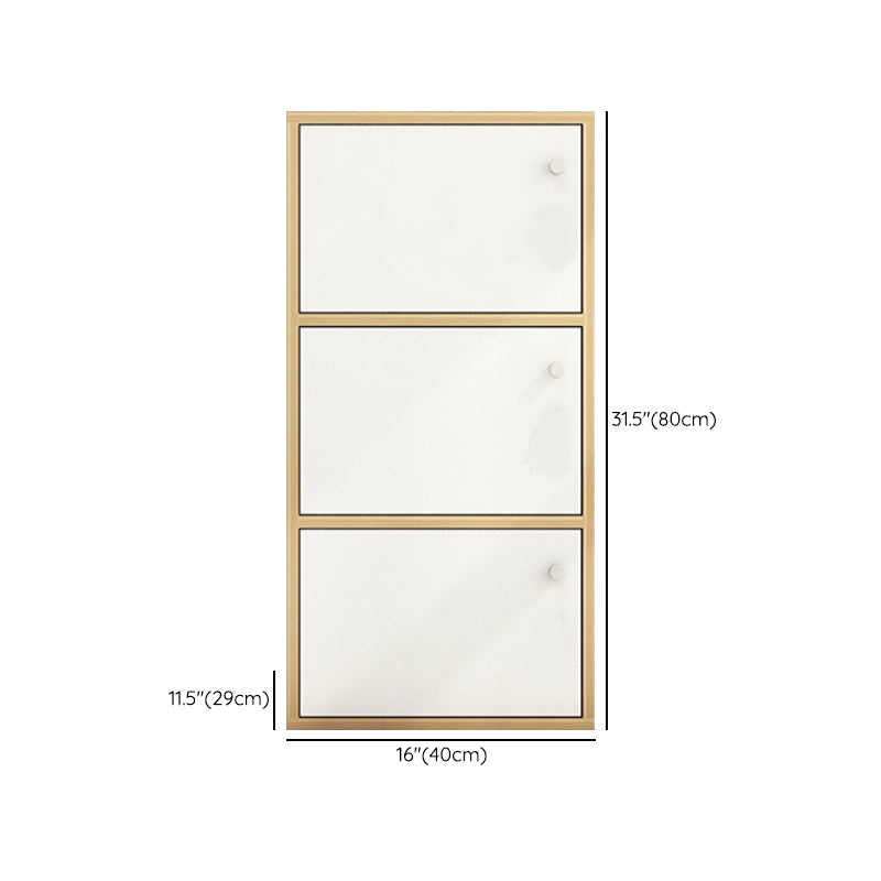 Lichte houten afwerking niet-hangende armoire moderne opbergkast voor thuis