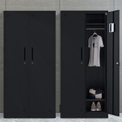 Armoire en métal moderne pour armoire à finition mate à la maison avec portes à charnière