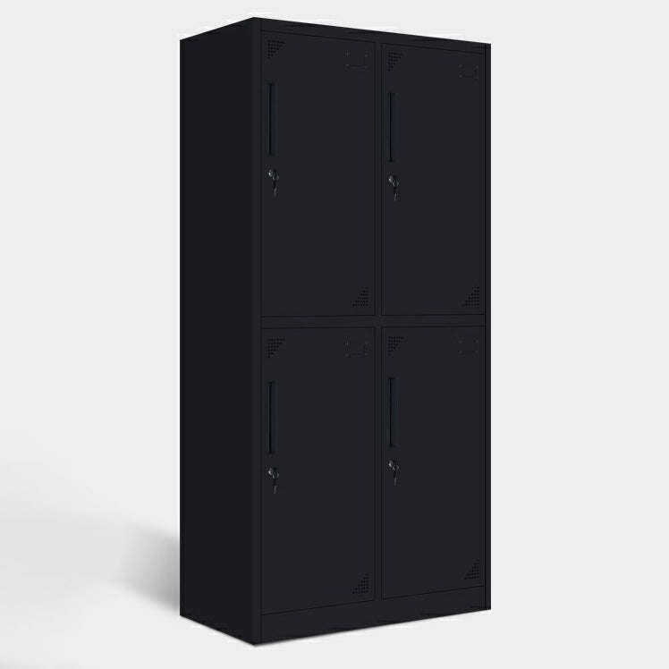 Armoire en métal moderne pour armoire à finition mate à la maison avec portes à charnière