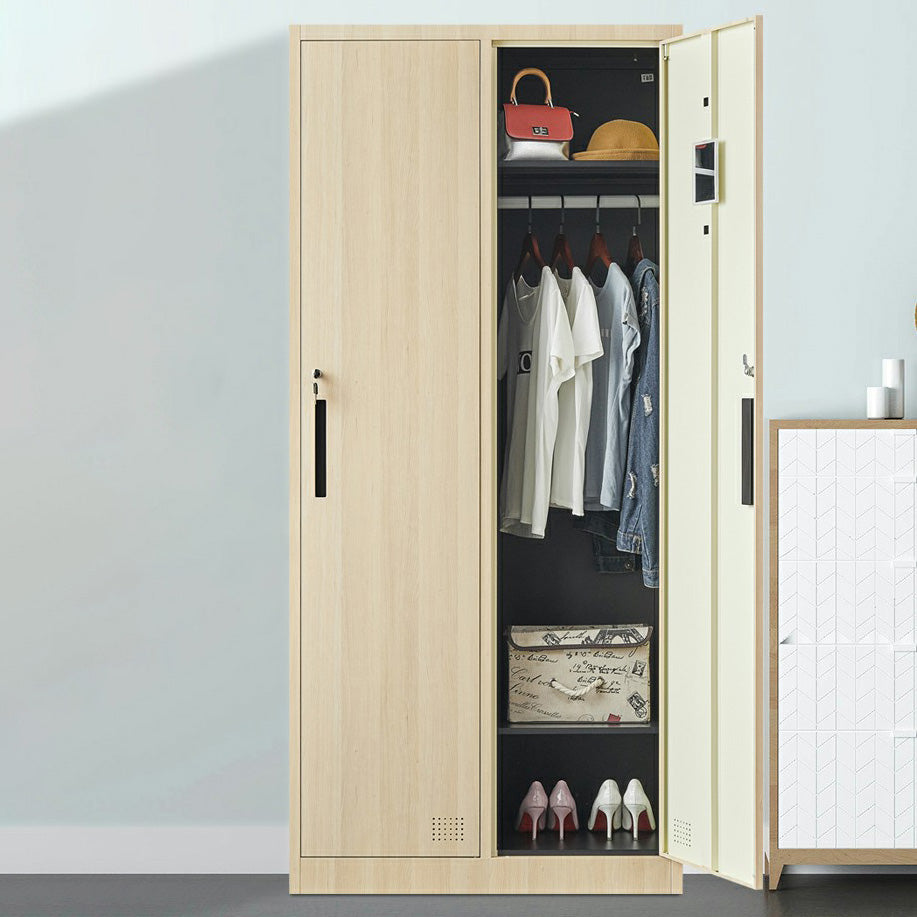 Armoire en métal moderne pour armoire à finition mate à la maison avec portes à charnière