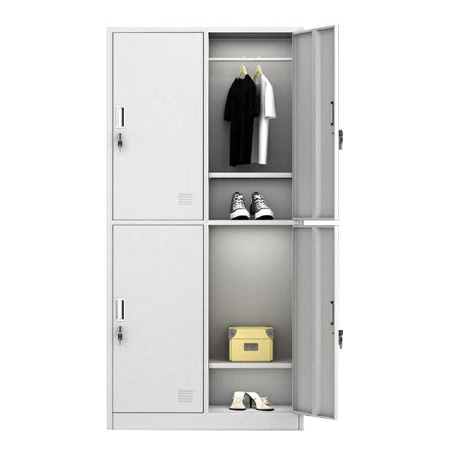 Armoire de rangement à la porte à charnière pour armoire en métal contemporain