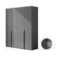 Contemporary Grey Storage Cabinet with Garment Rod Hinged Door Cabinet for Bedroom Armoires & Wardrobes Clearhalo 'Armoires & Wardrobes' 'armoires_wardrobes' 'Bedroom Furniture' 'furn' 'furn_armoires_wardrobes' 'Furniture' 6322273