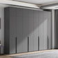 Contemporary Grey Storage Cabinet with Garment Rod Hinged Door Cabinet for Bedroom Clearhalo 'Armoires & Wardrobes' 'armoires_wardrobes' 'Bedroom Furniture' 'furn' 'furn_armoires_wardrobes' 'Furniture' 6322275