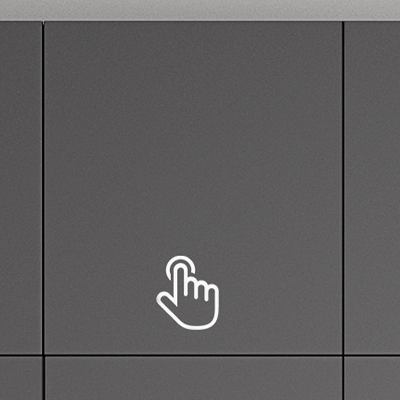 Contemporary Grey Storage Cabinet with Garment Rod Hinged Door Cabinet for Bedroom Clearhalo 'Armoires & Wardrobes' 'armoires_wardrobes' 'Bedroom Furniture' 'furn' 'furn_armoires_wardrobes' 'Furniture' 6322288