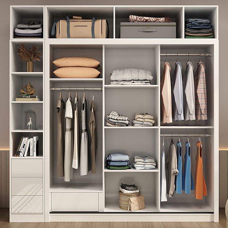 Armadietto in legno fabbricato con mobile in magazzino bianco lucido contemporaneo per la casa