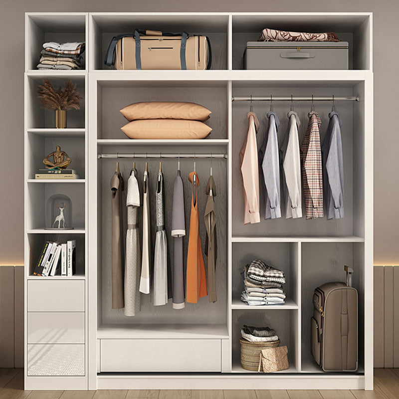 Armadietto in legno fabbricato con mobile in magazzino bianco lucido contemporaneo per la casa