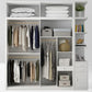 Modern Storage Cabinet with Sliding Doors Manufactured Wood White Cabinet for Bedroom