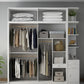Modern Storage Cabinet with Sliding Doors Manufactured Wood White Cabinet for Bedroom