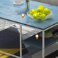 Contemporary Rectangle Wooden Coffee Table with 1 Shelf and Steel Frame Base Clearhalo 'Coffee & Accent Tables' 'Coffee Tables' 'coffee_tables' 'furn' 'furn_coffee_tables' 'Furniture' 'Living Room Furniture' 6322535