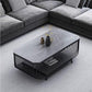 Glam Slate Coffee Table Rectangle Coffee or End Table with Shelf Clearhalo 'Coffee & Accent Tables' 'Coffee Tables' 'coffee_tables' 'furn' 'furn_coffee_tables' 'Furniture' 'Living Room Furniture' 6322555