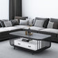 Glam Slate Coffee Table Rectangle Coffee or End Table with Shelf Clearhalo 'Coffee & Accent Tables' 'Coffee Tables' 'coffee_tables' 'furn' 'furn_coffee_tables' 'Furniture' 'Living Room Furniture' 6322557