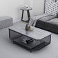 Glam Slate Coffee Table Rectangle Coffee or End Table with Shelf Clearhalo 'Coffee & Accent Tables' 'Coffee Tables' 'coffee_tables' 'furn' 'furn_coffee_tables' 'Furniture' 'Living Room Furniture' 6322565