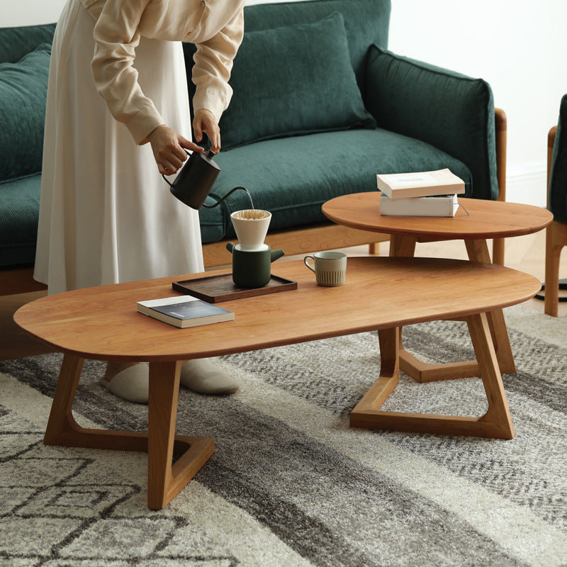 Solid Wood Coffee Table Nordic Style Minimalist Coffee Table