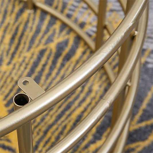 Mesa de cóctel de café redondo de vidrio simple contemporáneo - 17.7 "H