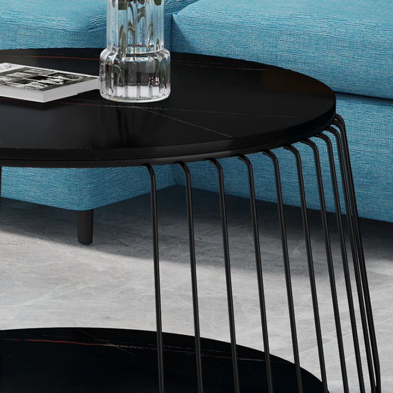 Table basse luxueuse en ardoise 1 table de cocktail simple avec rangement