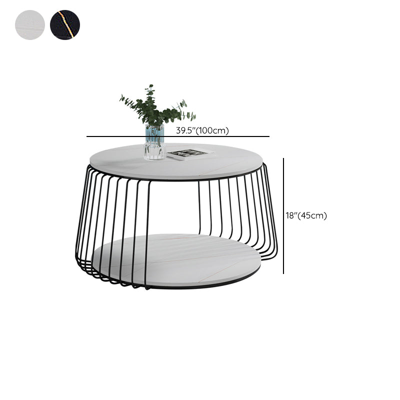 Table basse luxueuse en ardoise 1 table de cocktail simple avec rangement